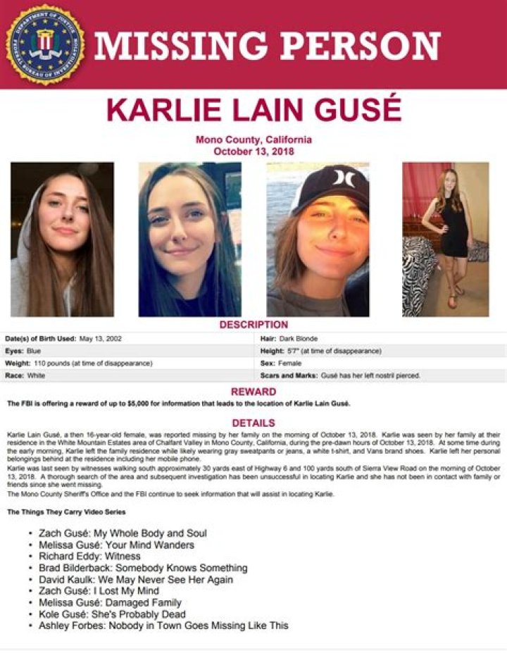 Missing Karlie Guse Missing Karlie Guse